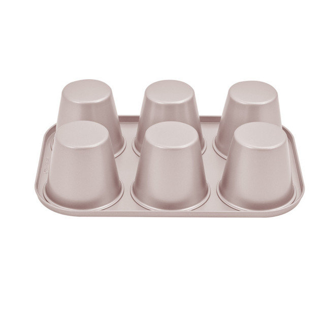 Belfry Kitchen 6 piece jumbo muffin tin in champagne gold Wayfair.co.uk
